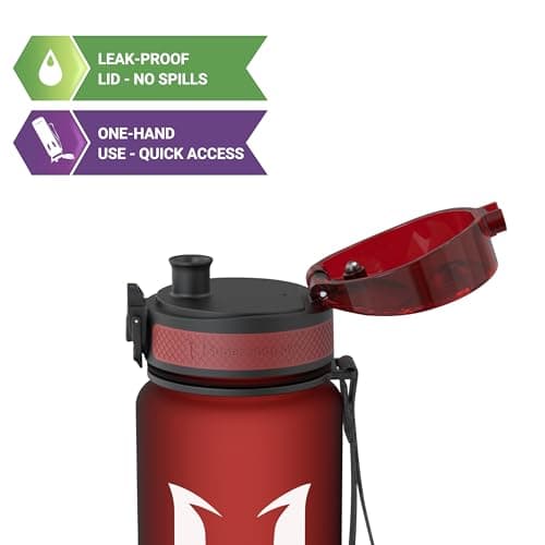 Super Sparrow Sports Water Bottle - 1000ml - Non-Toxic BPA Free & Eco-Friendly Tritan Co-Polyester Plastic - For Running, Gym, Yoga, Outdoors and Camping — view 2