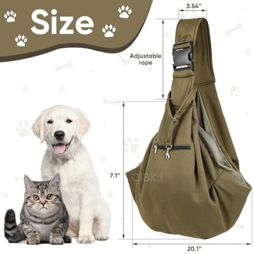 Puppy Carrier,Dog Carriers Slings for Small Dogs,Adjustable Shoulder Strap — view 2