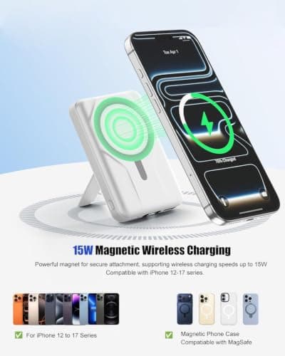 Azmuth for MagSafe Power Bank, 10000mAh Magnetic Wireless Portable Charger — view 2