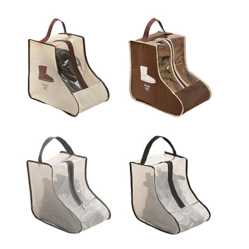4Pieces Clear Shoe Protector Bags for Short, Beige1 — view 4