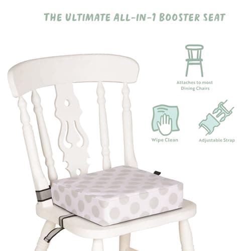 Polar Gear Baby Booster Seat Dining Chair - Toddler Booster Seat, Polka Dot — view 2