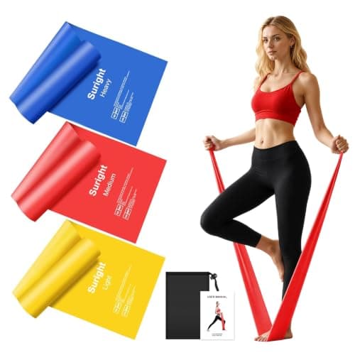 Suright Resistance Bands 2M, Exercise Band with 3 Resistance Levels