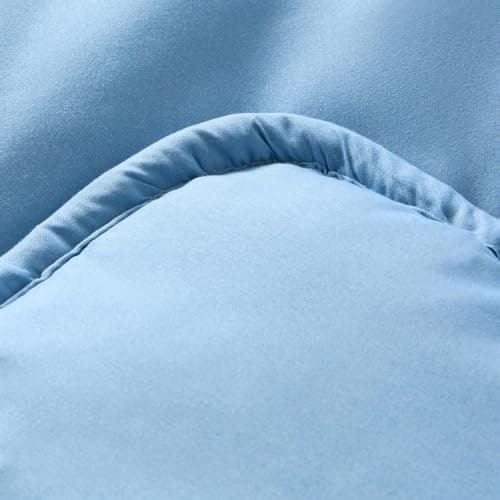OHS Single Coverless Duvet, 10.5 Tog Quilt Duvet with Pillowcase - Blue — view 4