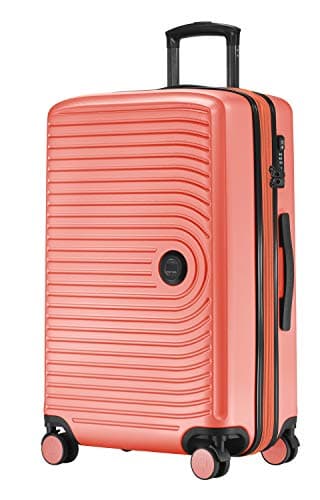 HAUPTSTADTKOFFER - MITTE - Medium Sized Hard Shell Suitcase, Expandable Check-in Luggage, TSA, 4 Double Spinner, 69 cm, 93 L, Coral
