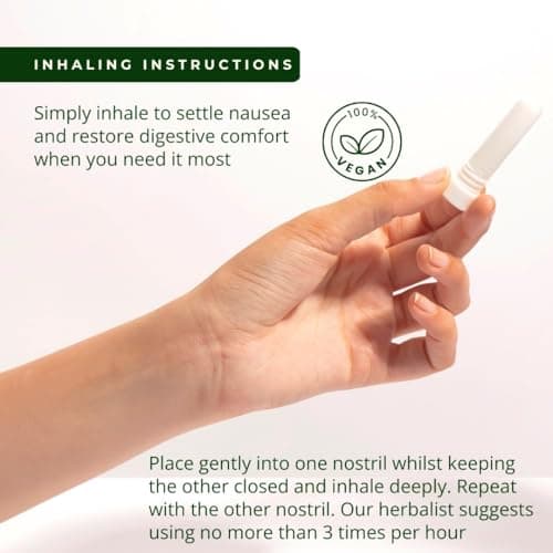 Myrtle & Maude - Queasy Days Aromatherapy Inhaler Nasal Stick - Nausea Relief and Morning Sickness Support - 100% Natural Essential Oils - Made with Ginger, Spearmint and Grapefruit - Vegan (1 Pack) — view 6