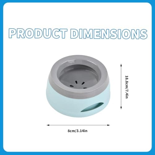 Blue Portable Dog Water Bowl Anti Spill for Car — view 4