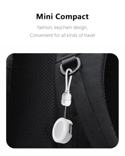 Charger for Apple Watch USB C, 5W Magnetic Wireless Fast Charging iWatch Charger Type C Travel Keychain for iWatch Series Ultra 3/11/10/9/8/7/6/SE3/SE2/5/4/3/2 Portable White with USB C Cable — view 6