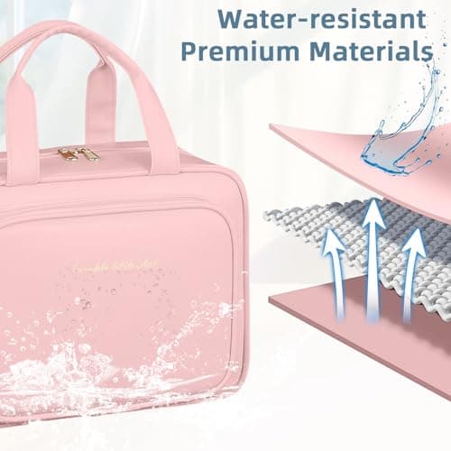 SYEXDZON Full Size Toiletry Bag, Multi-compartments Makeup Bag — view 5