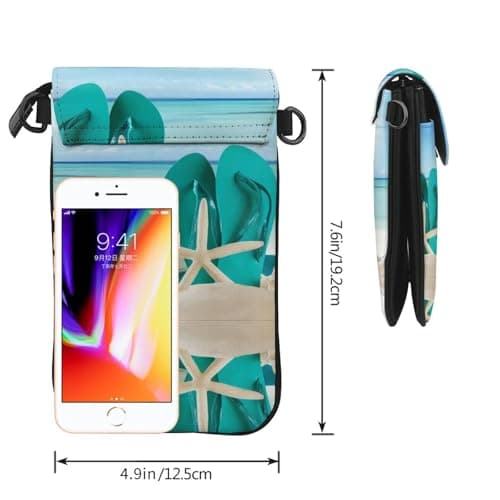 flip-flops Genuine Leather Crossbody Phone Pouch — view 4