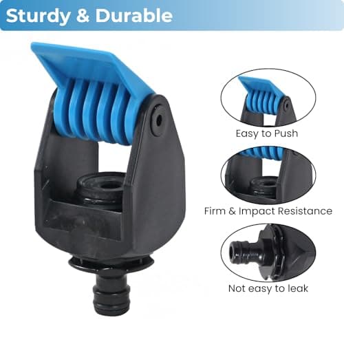 Beach Stone Universal Tap Connector Adapter Mixer Kitchen Garden Hose Pipe Joiner Fitting Kitchen tap Adaptor to Link Garden/Outdoor Hose with Universal Hose Connector to Angled Kitchen tap (Blue) — view 3