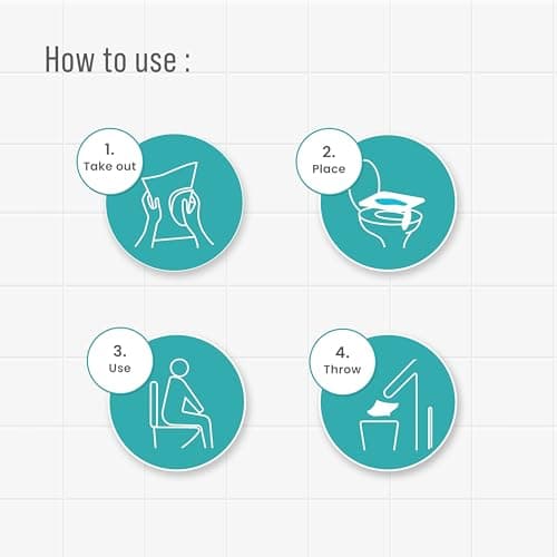 PEE BUDDY Disposable Paper Toilet Seat Covers (Pack of 80) | No Direct Contact with Unhygienic Seats| Easy to Dispose| Nature Friendly| Must Have for Women — view 5