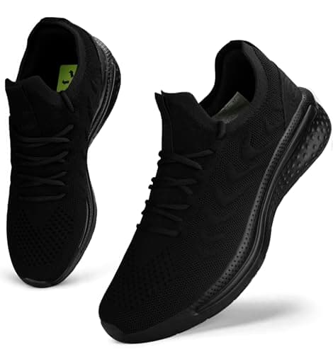 Giniros Womens Trainers Running Shoes Gym Walking Sports Sneakers Black 7.5