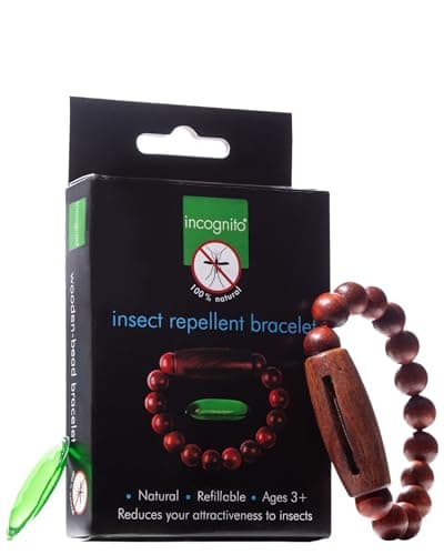 Incognito Mosquito Repellent Bracelet Refillable Wooden Large