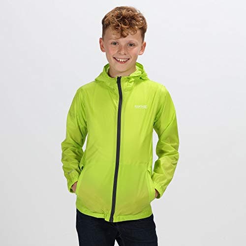 Regatta Kids Pack it III Waterproof Jacket - Black - 11-12 Yrs — view 3
