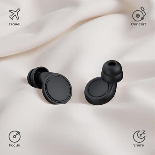 Jayine Ear Plugs for Sleep, Soft Earplugs Noise Reduction 30dB, Reusable Silicone Ear Plugs for Concerts, Travel, Snoring, Noise Sensitivity, Flexible Hearing Protection with Dual-Layer Tips — view 5
