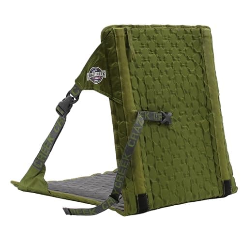 Crazy Creek HEX 2.0 Original Chair for Camping, Stadium Seating & More, Comfort on All Terrains, Adjustable Straps, Compact Design, Water-Resistant,Olive/Slate