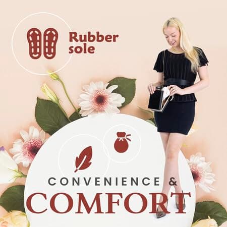 Silky Toes Women’s Velvet Foldable Ballet Flats Portable Travel Shoes (Large, Burgundy) — view 5