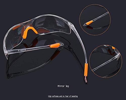 HONGCI 10 Pack Safety Glasses, Clear Goggles, Protection, Shatterproof, Anti-Fog Coating, Unisex, Age 8+ — view 5