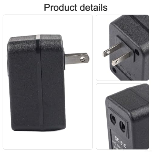 Alanmoship 50W Step-Down Transformer Travel Adapter, AC 220V-240V to 110V-120V Voltage Converter with Single-Phase Design for Low-Power Electronic Devices and for international — view 4