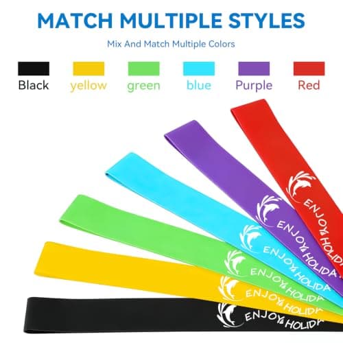 Fendyuz Towel Bands for Sun Loungers - Elastic Sunbed Towel Bands, 6 Pack Widen Beach Towel Bands for Beach, Pool, Cruise Ships, Camping, And Securing Bulky Items — view 6