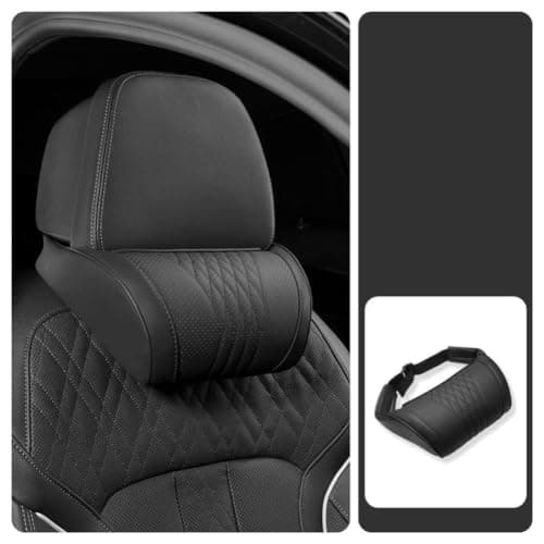 Universal Memory Foam Car Headrest Neck Pillow, Car Neck Pillow for Driving, Ergonomic Necks Support Auto Seat Cushion for Long Road Trips, Relieve Driving Fatigue — view 3