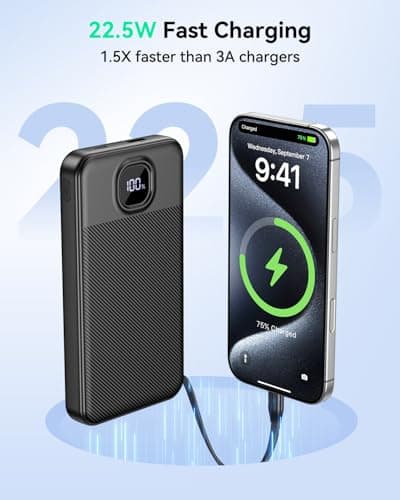 GREPRO Power Bank with Built in C Cable, 10000mAh 22.5W Fast Charging — view 2