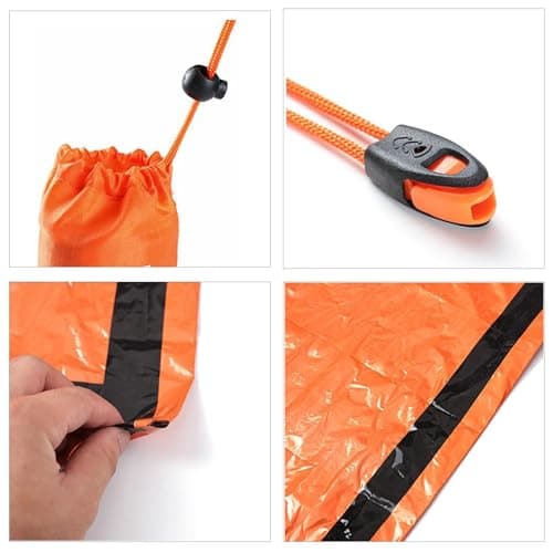 Survival Sleeping Blanket Waterproof Keep Warm Sack Whistle — view 5