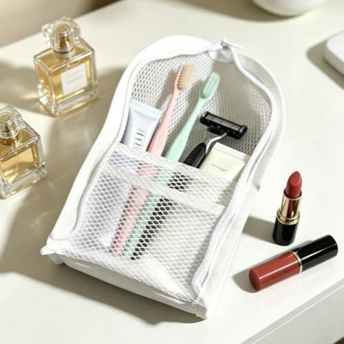 Waterproof Wash Bag Large Capacity Travel Toiletries Pouch EVA Cosmetic Organiser for Airport Security(Lavender Purple) — view 4