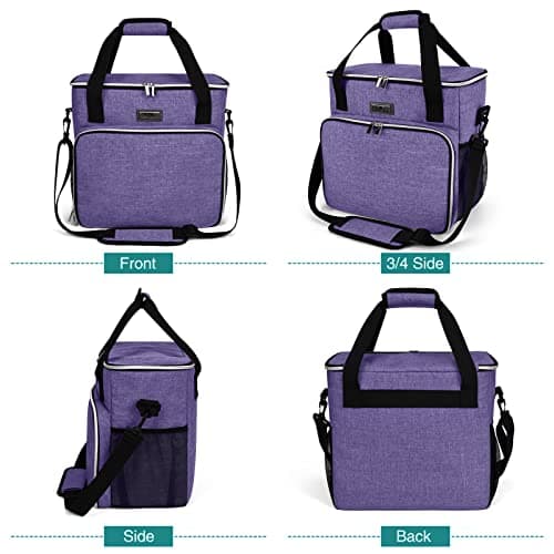 BAGLHER Dog Travel Bag, Pet Travel Bag (ALL Pet Travel Supplies), With 2 Pet Food Containers and 2 Collapsible Silicone Bowls; Essential Kits for Pet Travel Purple — view 2