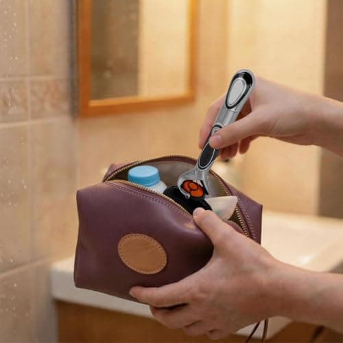 2Pack Razor Silicone Covers, Portable Shaver Holder for Travel, Razor Cover — view 5