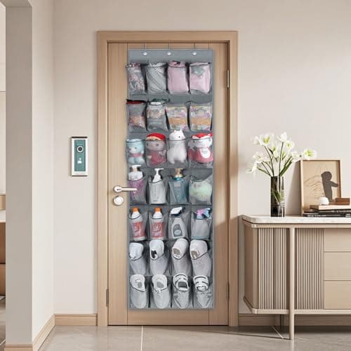 Over the Door Shoe Storage, 28 Large Mesh Pockets Hanging Shoe Storage — view 6