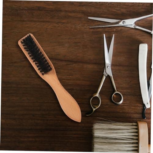 Men's Wooden Beard Brush with Boar Bristles, Ergonomic Handle — view 6
