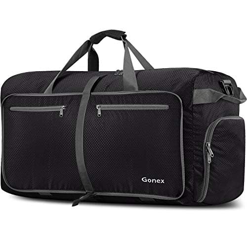 Gonex Foldable Travel Duffle Bag, 150L Lightweight with Shoe Compartment