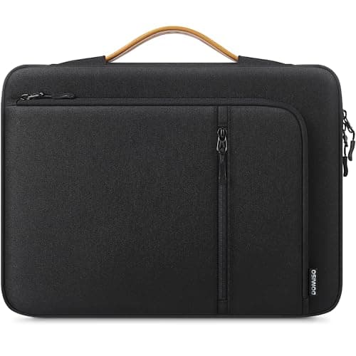 DOMISO 15.6 inch Laptop Sleeve Protective Macbook Pro Laptop Case 15 inch with Handle for 15.6 inch MacBook Pro M3 / Max 2024 Compatible with 15 inch Notebook HP Dell,Black