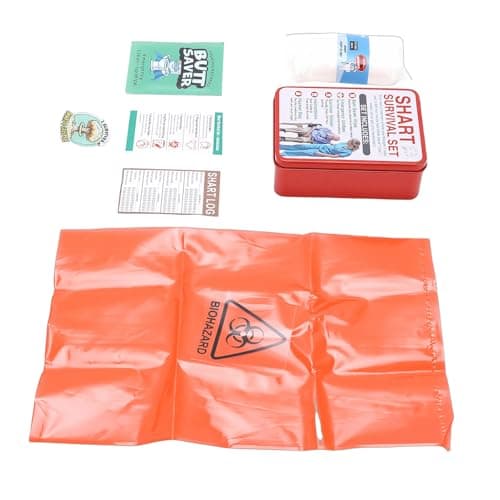 Solinder Funny Survival Set with Clever Accessories for Outdoor Fun - Iron Can Emergency Tool Kit, Perfect Gag Gift for Birthday and Holidays