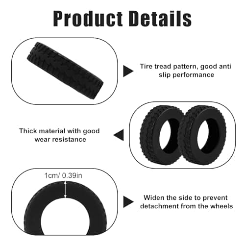 8 Pcs Suitcase Wheel Protectors, Upgraded Silicone Luggage Wheel Covers Noise Reduction Anti Scratch Carry On Travel Luggage Wheel Protector Covers for 2 to 2.4 Inch Wheels Black — view 3