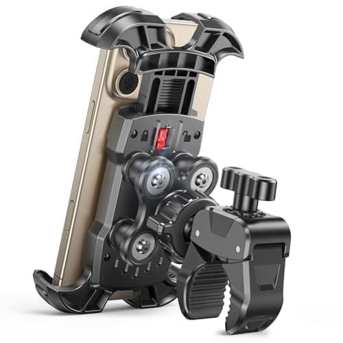 Rolgno Bike Phone Holder, [Vibration Damper] Motorbike Phone Holder