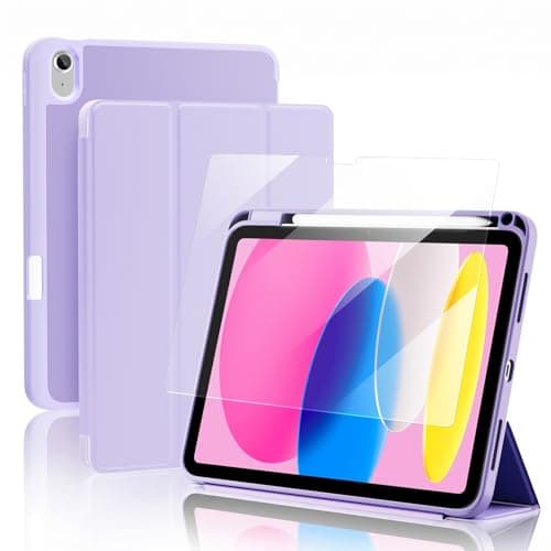 ProCase Smart Case+Screen Protector for iPad (A16) 11/10th Gen, Purple