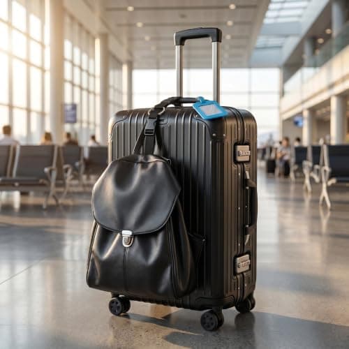 4 Pcs Premium Luggage Straps for Suitcases, Adjustable Suitcase Belts with Quick Release Buckle, Heavy Duty Luggage Connector Straps to Attach Bags, Travel Backpack Accessories for Hands Free Journey — view 5