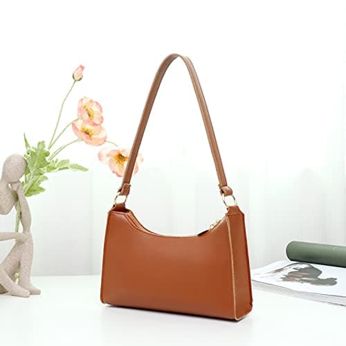 VaiKanhai Tactical Dog Harness with Pockets Women Faux Leather Plain Armpit Bag Mobile Phone Bag Shoulder Bag Bags Perfume, brown, One Size — view 4