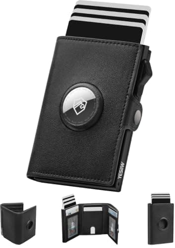 YESIIW Mens Wallets for Air tag, Pop up Men Card Wallet RFID Blocking, Slim Card Holder AirTag Wallet for Men, Smart Minimali