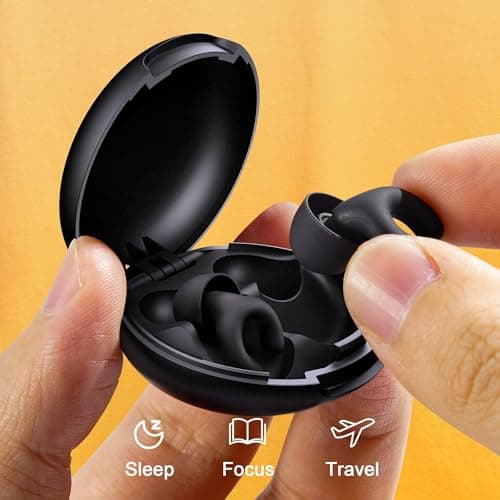 Ear Plugs for Sleep-an Ergonomic C-Shape Contour for a Personalized Fit and 28dB Noise Reduction. Discover Discreet, Pressure-Free Comfort for Travel & Focus — view 5