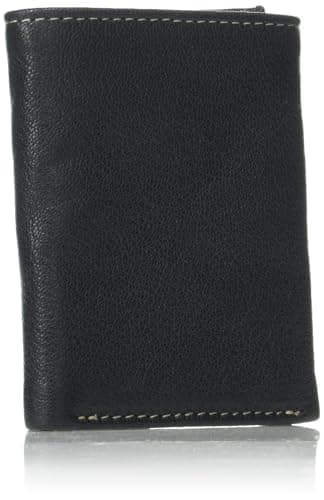 Timberland Men's Leather RFID Blocking Trifold Wallet Travel Accessory-Tri-Fold, Black, One Size — view 2