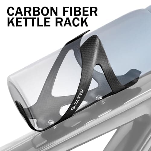Pack of 2 ultralight carbon fiber bottle cages, matte and glossy finish, 25 g, T800 3K texture, secure fit for road and MTB (matte) — view 3