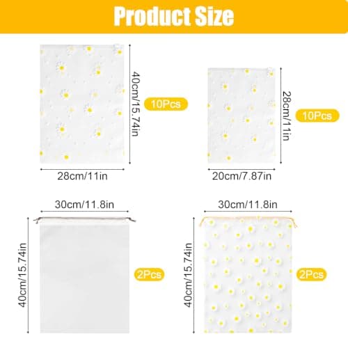 24 Pcs Travel Essentials Zip Lock Bags, Clear Reusable — view 2