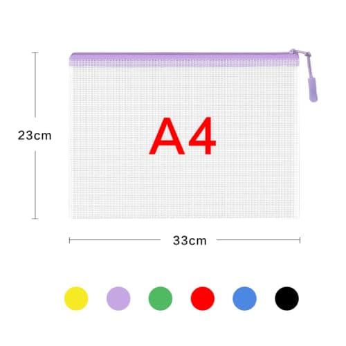 30 PCS Plastic Wallet A4 Zip Wallets Lock Waterproof Clear Bags — view 6