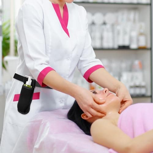 Thinp Massage Bottle Bag, Massage Therapist Bag with Adjustable Belt Professional Massages Oil Bags Belt Single Bottle Lotion Waist Holder Organizer for Beauty Salons, Physiotherapists, Spas — view 6