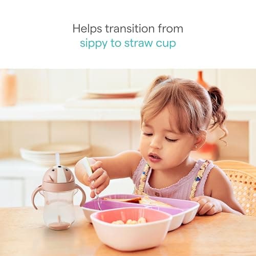 Munchkin Any Angle Spill Proof Weighted Straw Trainer Cup | Transition Sippy Cups for Toddlers and Babies | Click Lock Technology & Fun Animal Design | Baby led Weaning | 296ml | Dog — view 3