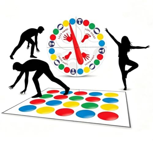 XIMU-SHANGDIAN Twister Floor Mat Multi-Player Balance Party Game for Adults