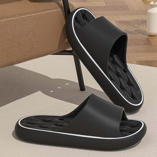 Bathroom Slippers For Women Men, Non Slip Shower Shoes Unisex — view 2